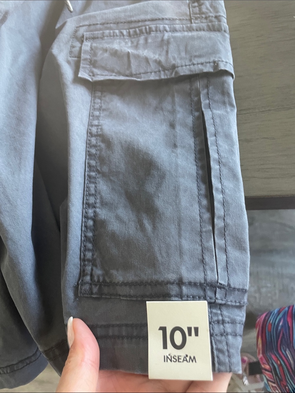 No Boundaries Men's Cargo Shorts - Charcoal Gray size M 32-34” - Picture 8 of 8